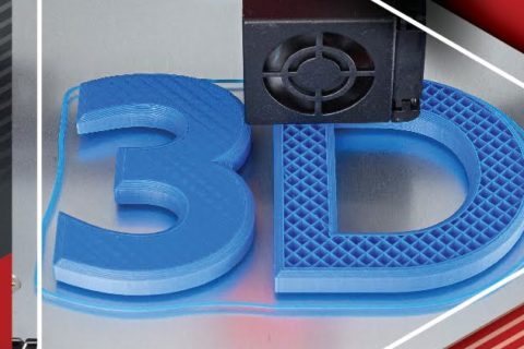 3D blue text in the white color paper