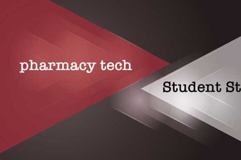 pharmacy tech red and white arrow approaching each other