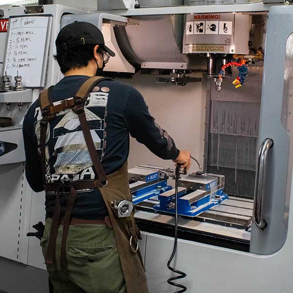 CNC student in class