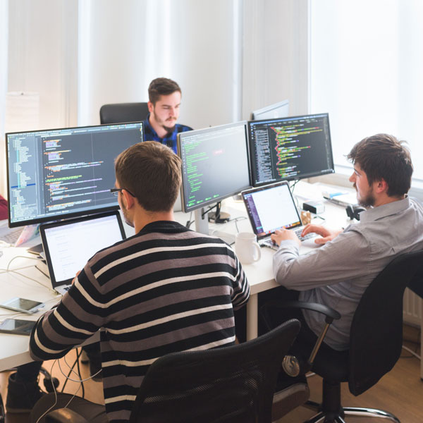 cyber technicians at work
